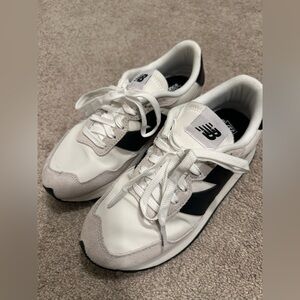 New Balance 237 White and Black Sneakers